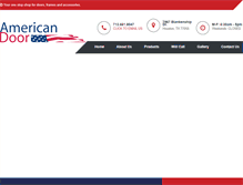 Tablet Screenshot of americandoorproducts.com